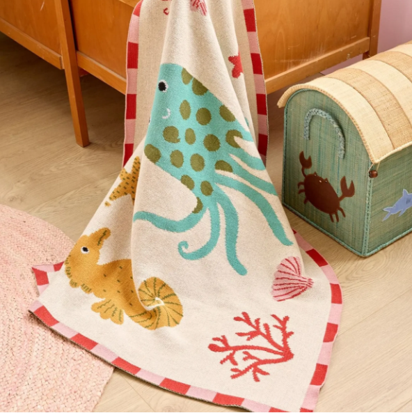 Rice Babydeken Katoen Oceaan verschillende kleuren