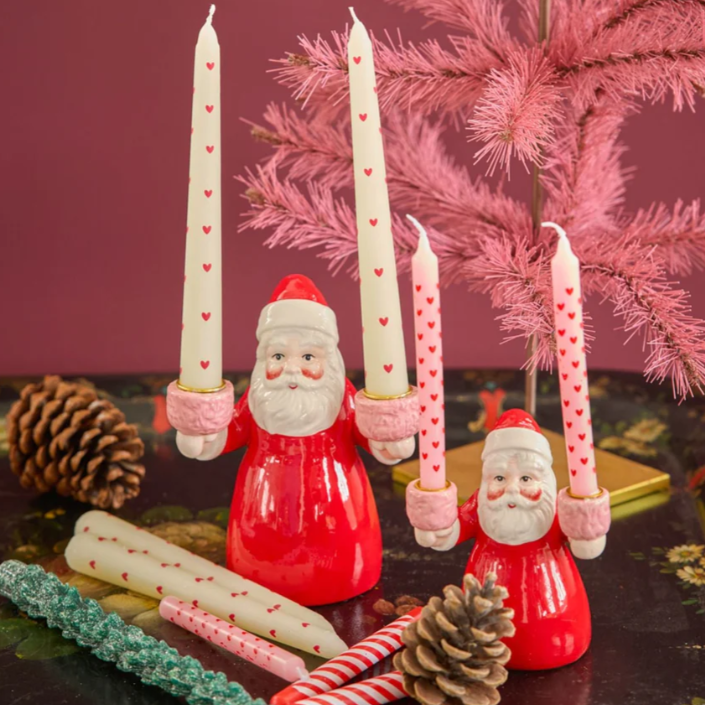 Kerstman Kandelaar gemaakt van Keramiek 