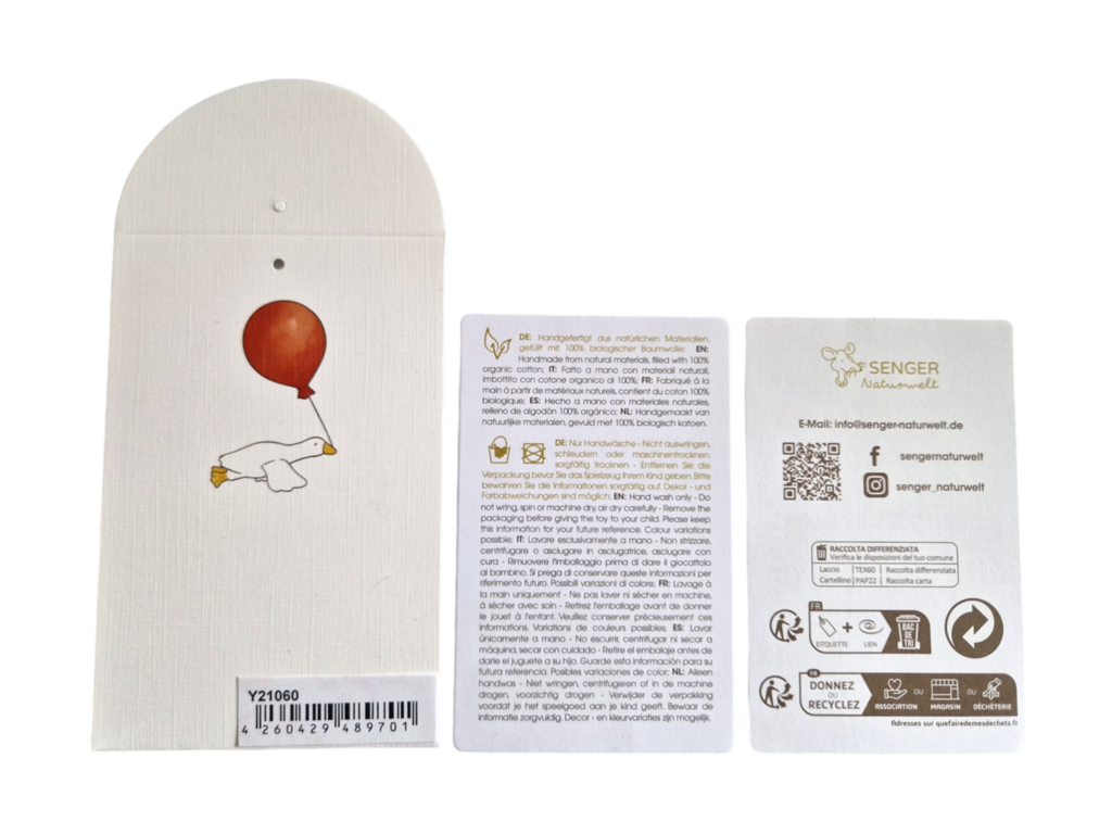 Senger Naturwelt Walvis Warmteknuffel Grijs Groot