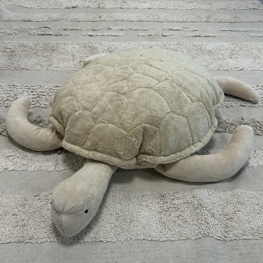 Grote zitzak van een schildpad, kleur linnen. Senger Naturwelt