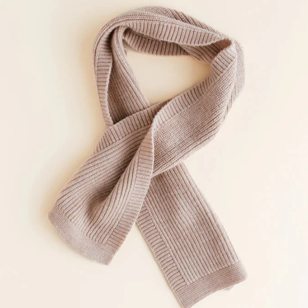 Sjaal Gustave - Sand - Hvid - 100% merinowol