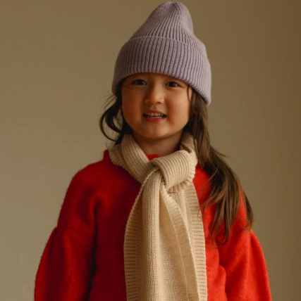 Hvid Sjaal Gustave Merinowol Cream