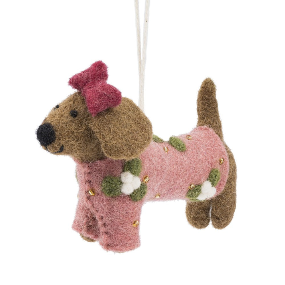 Kerstboomhanger Hanger Teckel Oudroze