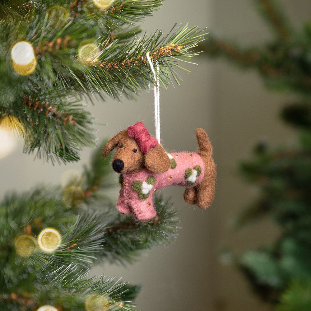 Kerstboomhanger Hanger Teckel Oudroze