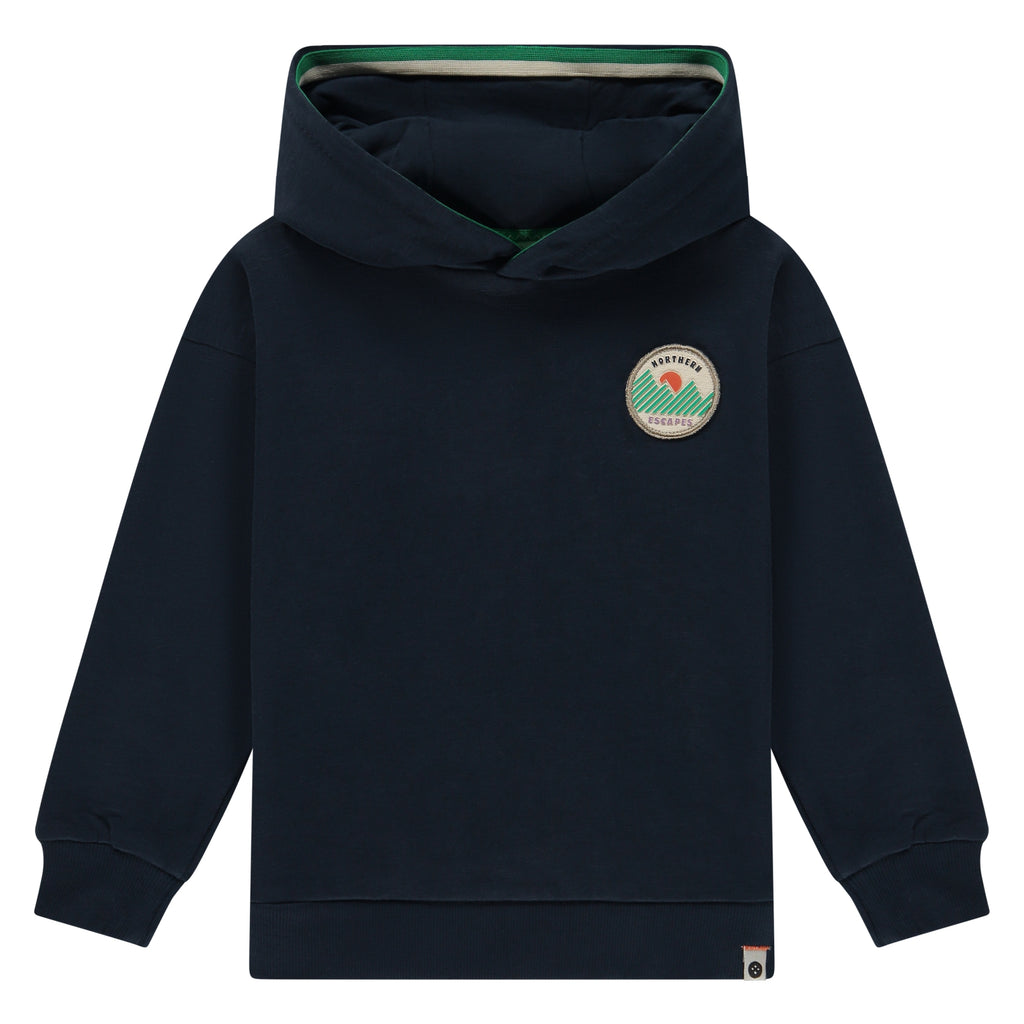 Stains & Stories - Boys - Hoody - Dark Blue  in maat 92,98,104,110,116
