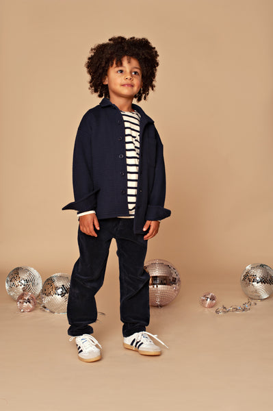 Stains & Stories - Boys - Long sleeve - Blue Stripe in maat 92,98,104,110,116