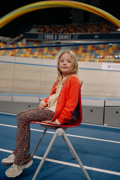 Stains & Stories Blouse Strikjes Meisje Ecru  Maat 92 tot en met 116