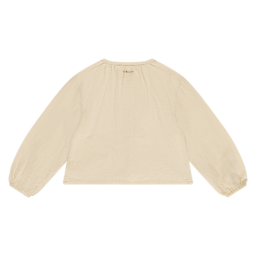 Stains & Stories Blouse Strikjes Meisje Ecru  Maat 92 tot en met 116