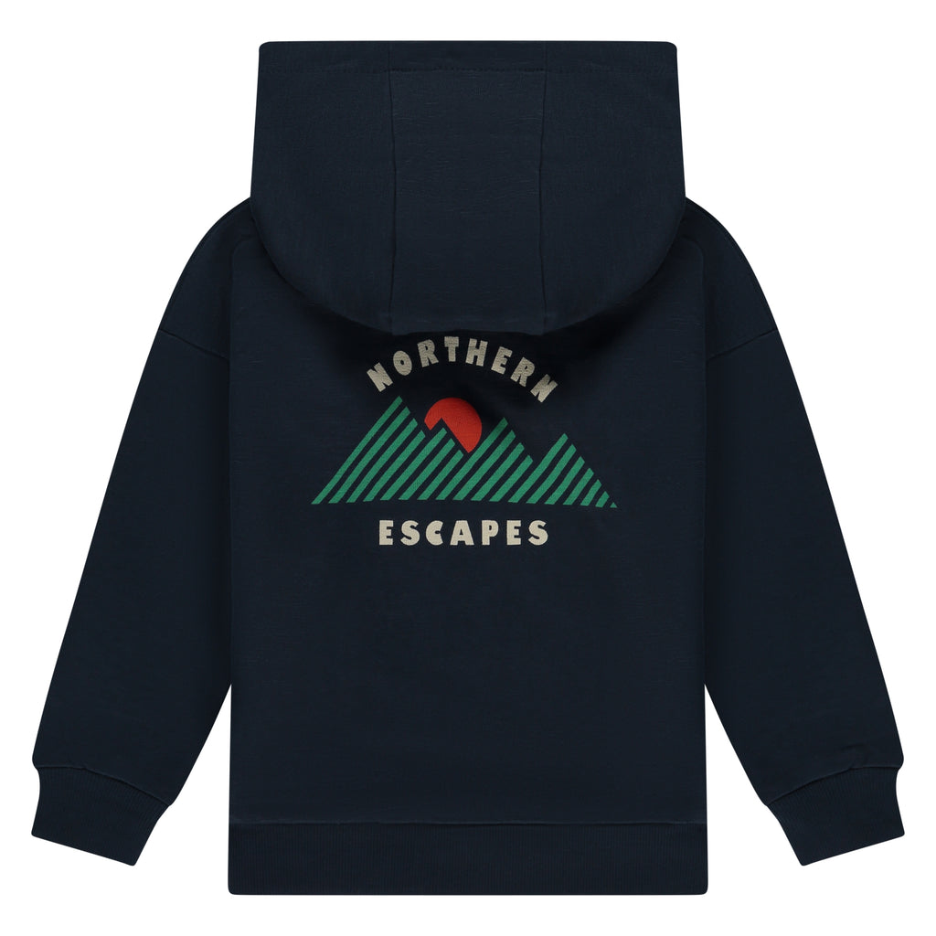 Stains & Stories - Boys - Hoody - Dark Blue  in maat 92,98,104,110,116
