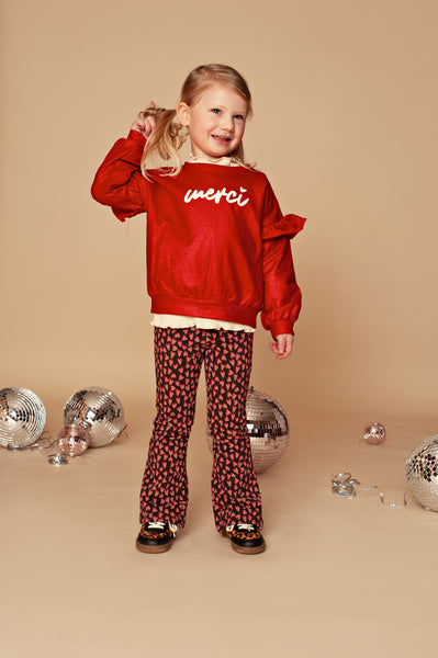 Stains & Stories Girls Flared pants  Hartjes in maat 92,98,104,110,116