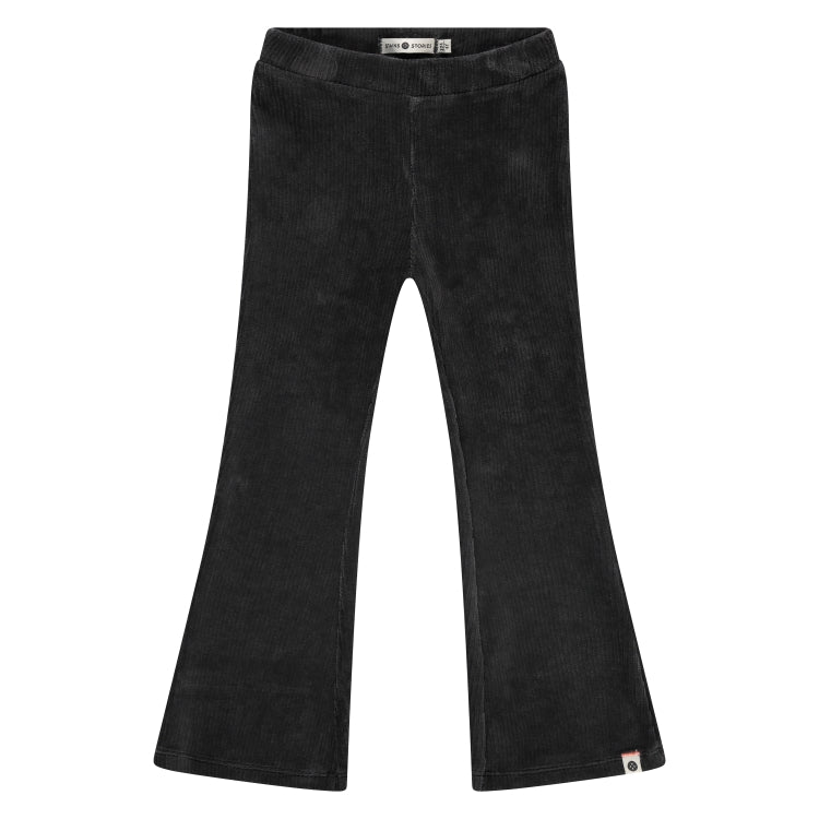 Stains & Stories  Girls  Flared pants  Grey Velours maat 92 tot en met 116