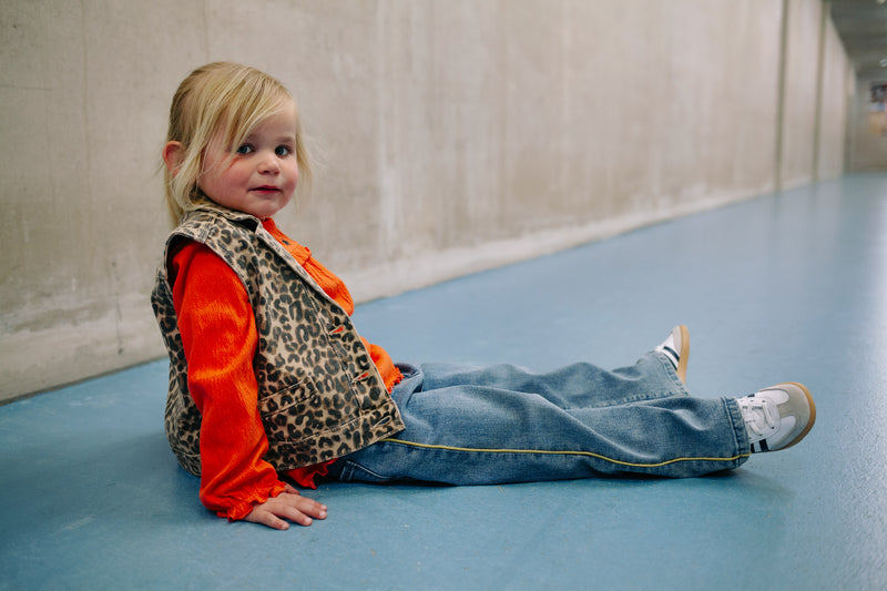 Stains & Stories Girls Gilet Panter maat 92 tot en met 116