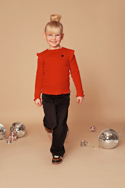 Stains & Stories Girls Long sleeve Rood