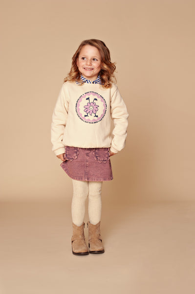 Stains & Stories Girls Sweatshirt Cream in maat 92,98,104,110,116