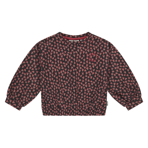 Stains & Stories Girls Sweatshirt Hartjes verkrijgbaar in maat 92,98,104,110,116