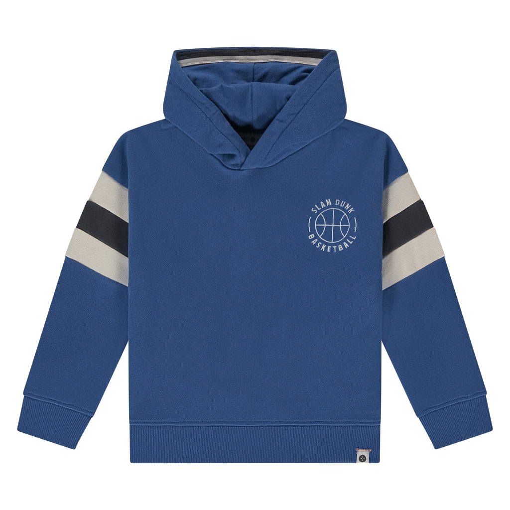 Stains & Stories Boys Hoody Blauw in maat 92,98,104,110,116
