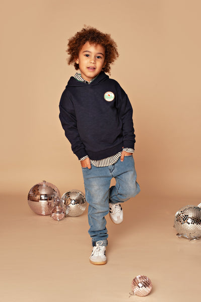 Stains & Stories - Boys - Hoody - Dark Blue  in maat 92,98,104,110,116