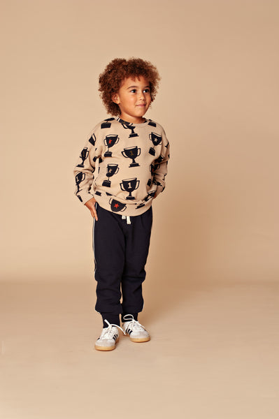 Stains & Stories  Jongens Sweatpants Navy Blue maat 92 tot en met 116