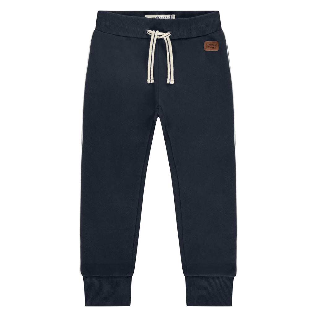 Stains & Stories  Jongens Sweatpants Navy Blue maat 92 tot en met 116