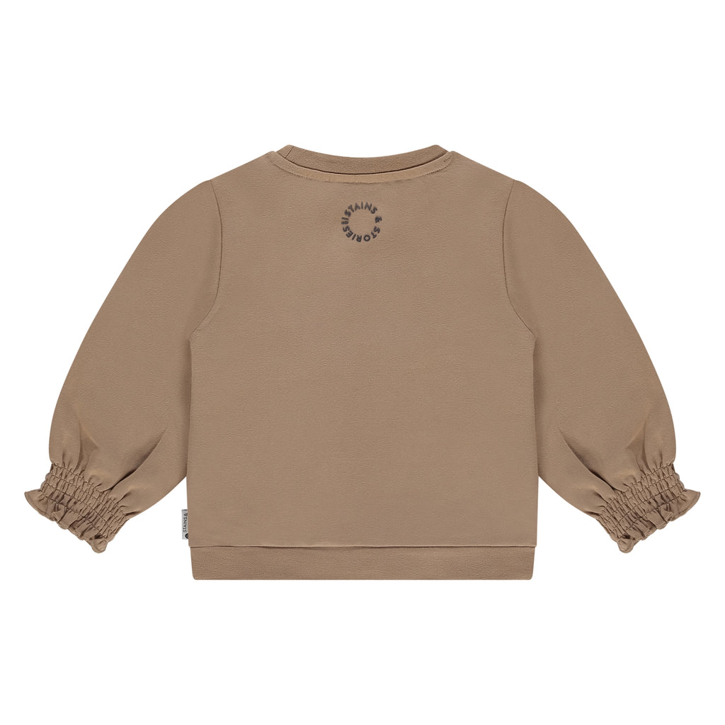 Stains & Stories Sweater Bruin Meisjes Maat 92 tot en met maat 116