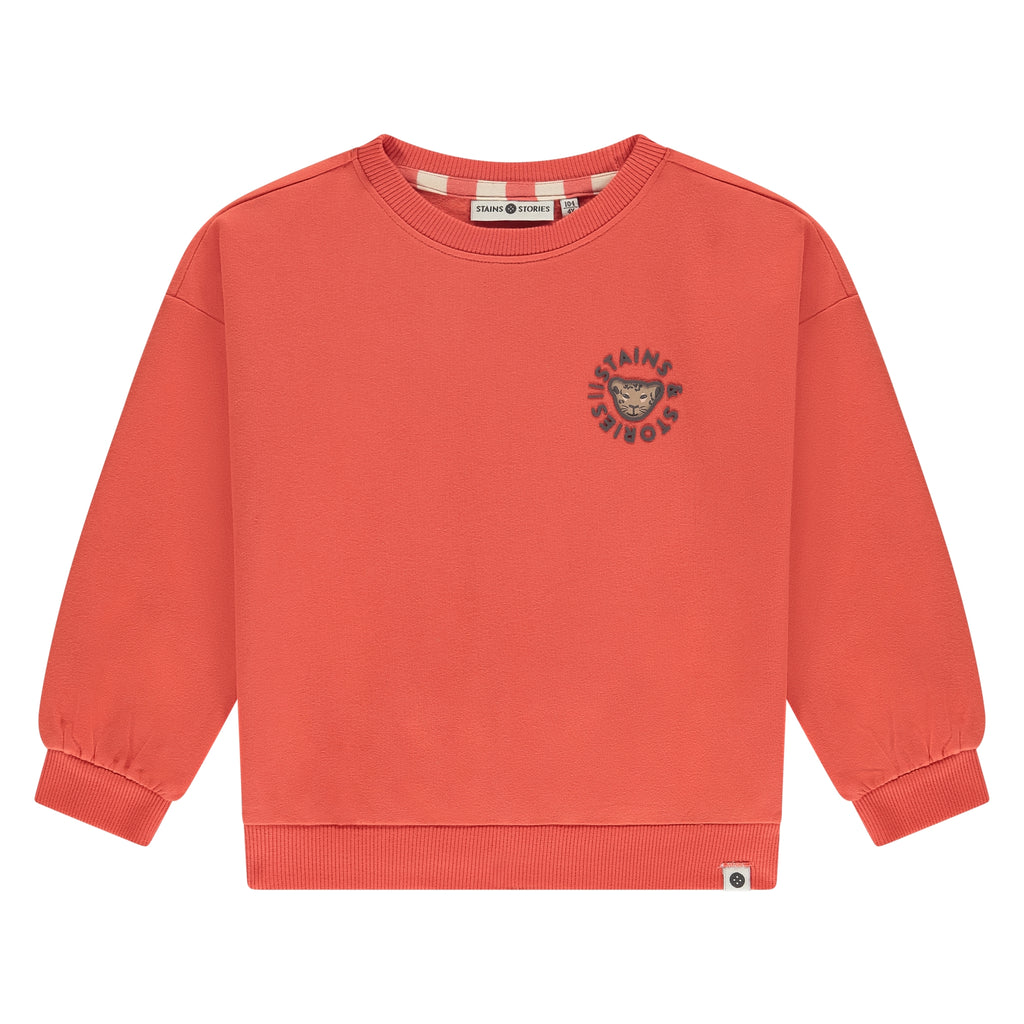 Stains & Stories Sweater Rood Meisjes maat 92 tot en met 116 
