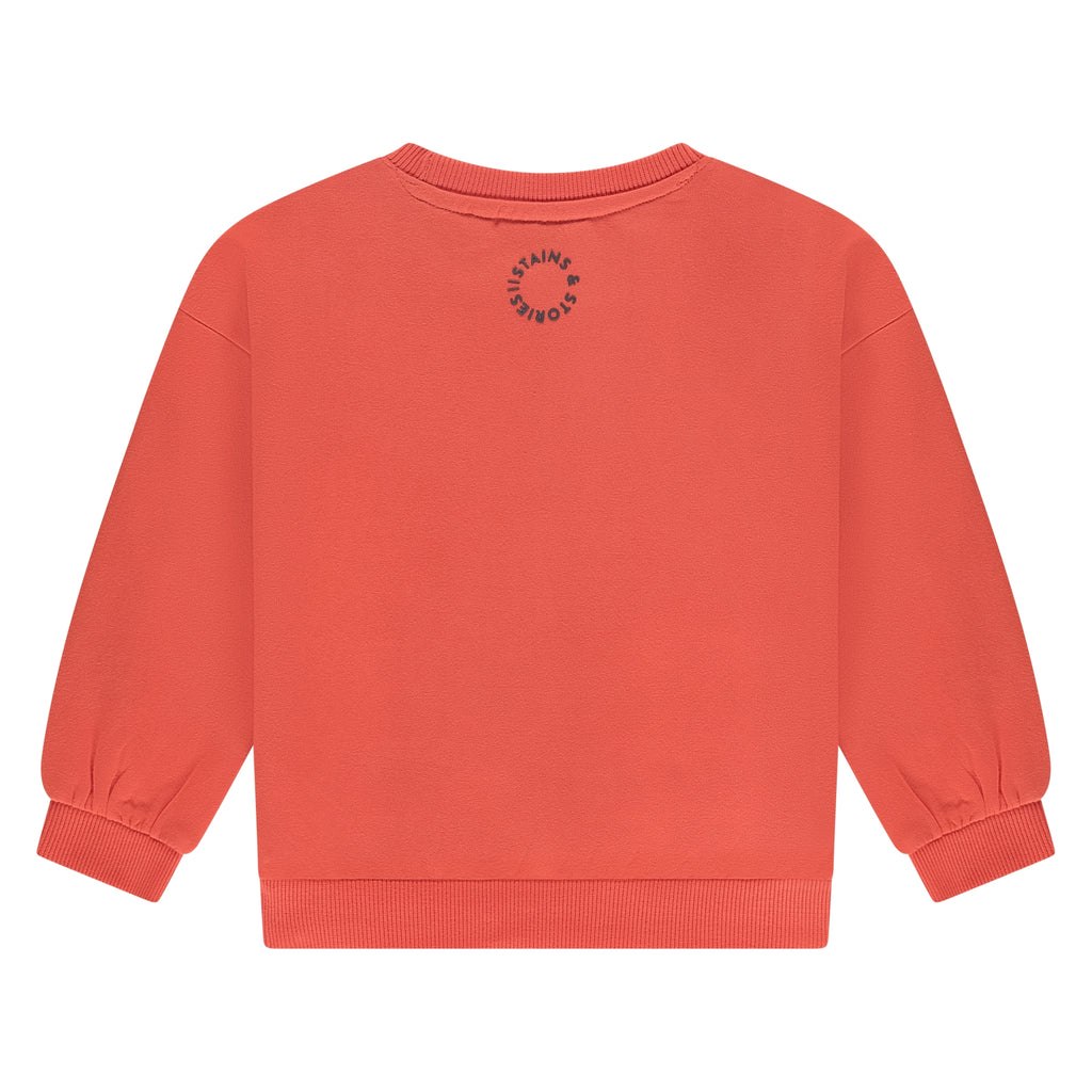 Stains & Stories Sweater Rood Meisjes maat 92 tot en met 116 