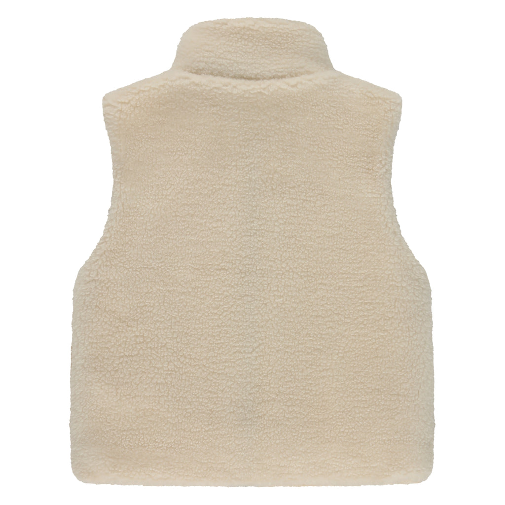 Stains & Stories Vestje Teddy Offwhite in maat 92,98,104,110,116