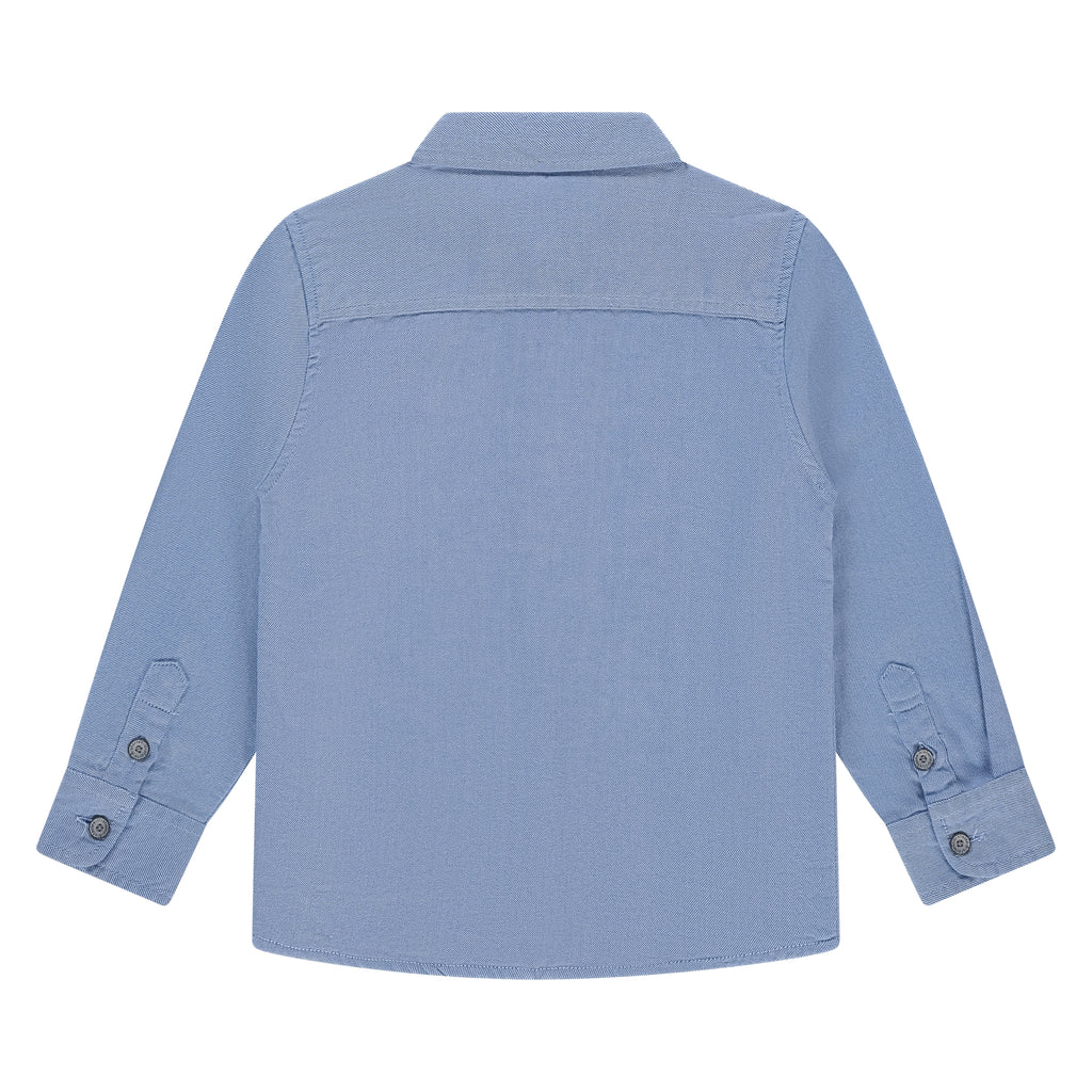 Stains & Stories boys shirt long sleeve Blue in maat 92,98,104,110,116