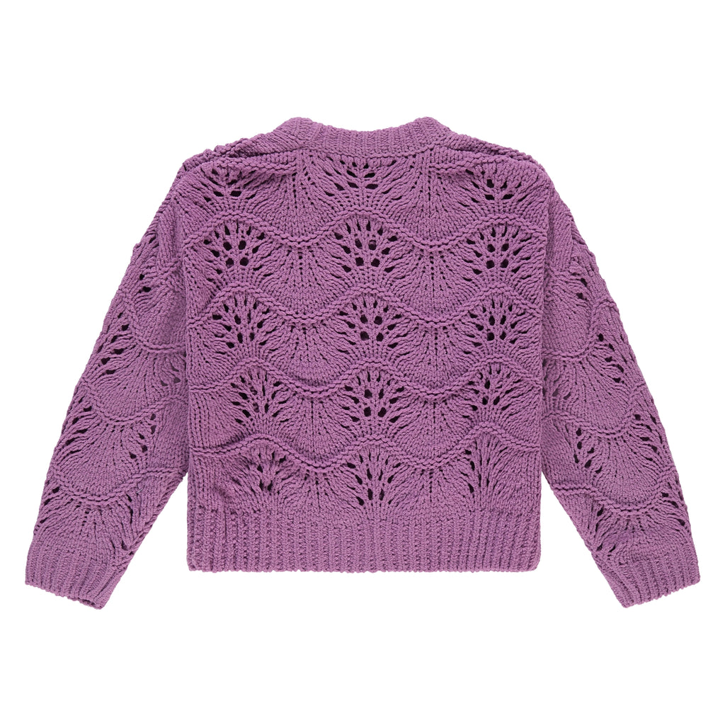 Stains & Stories girls pullover purple beschikbaar in maat 92 tot en met 116