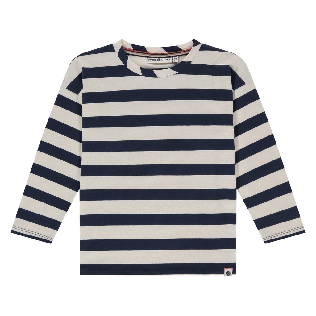 Stains & Stories Long sleeve jongens Navy Blue maat 92 tot en met maat 116