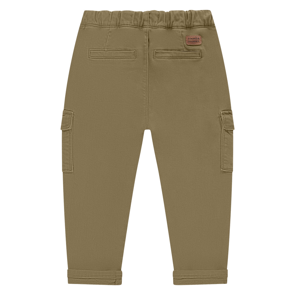 Stains & Stories Boys Pants Wide Fit Camel maat 92,98,104,110,116