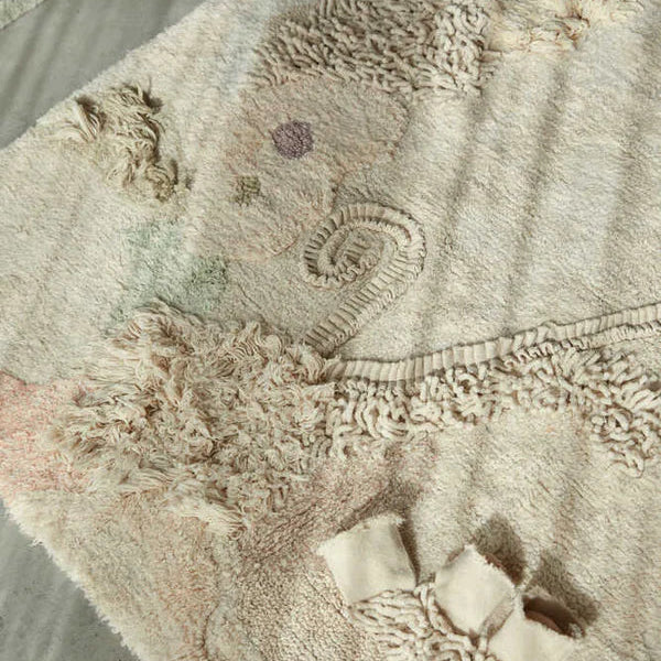 Lorena Canals Vloerkleed machine wasbaar. Formaat: 140x200 Beige en natuurlijke kleuren. Thema: Sealife