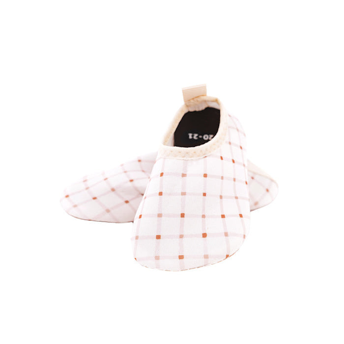 Geruite waterschoentjes voor kinderen met antislip