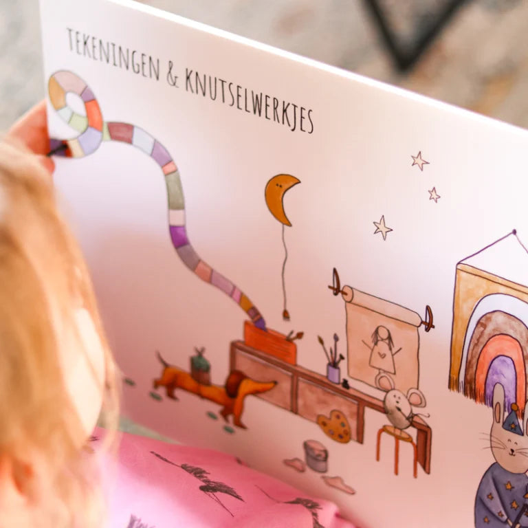 XL Bewaarbundel voor tekeningen & knutselwerkjes – regenboog magie