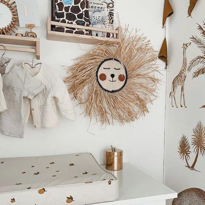 Rotan leeuwtje met gehaakt gezichtje