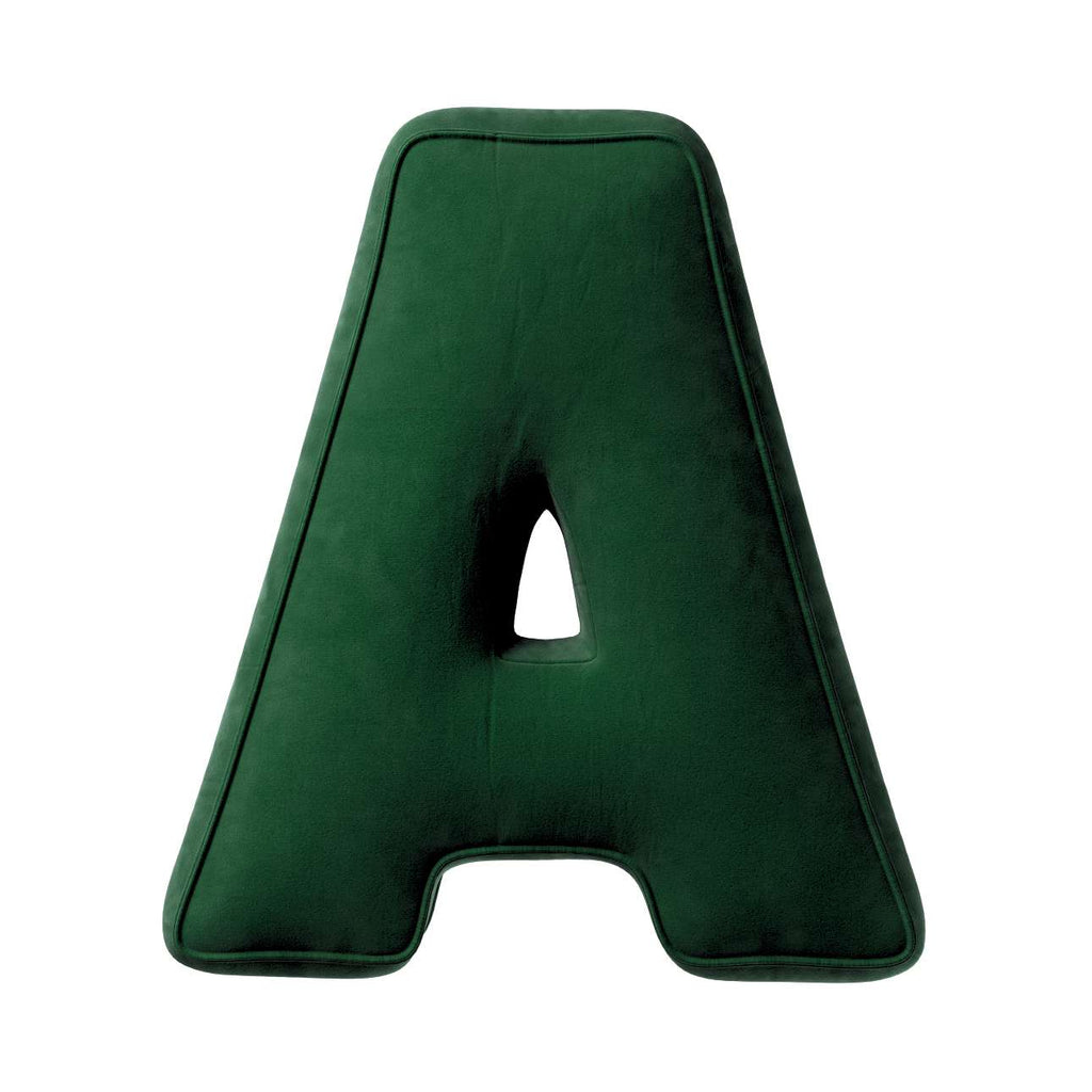 Letterkussen, decoratie, velvet, in verschillende kleuren.