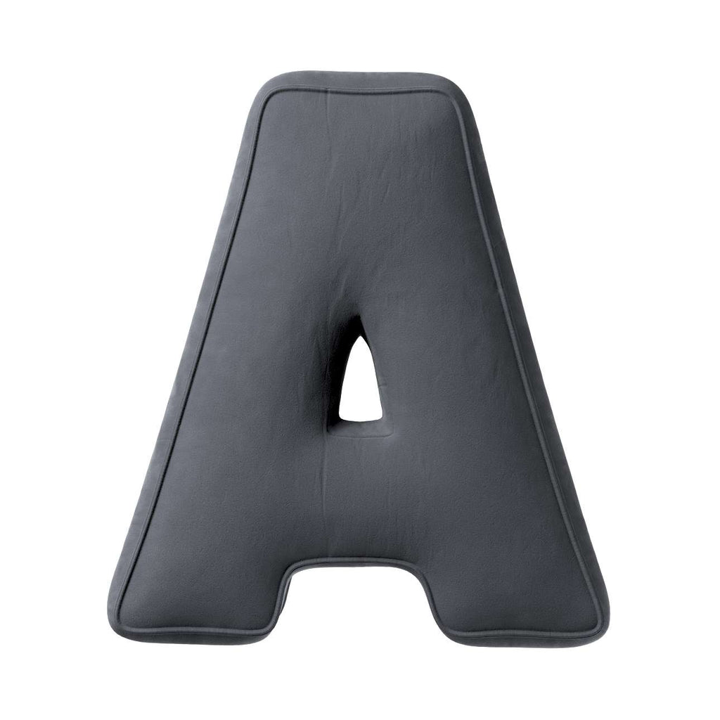 Letterkussen velvet in verschillende kleuren