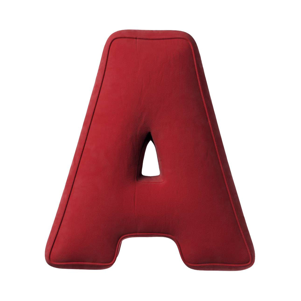 Letterkussens velvet red 