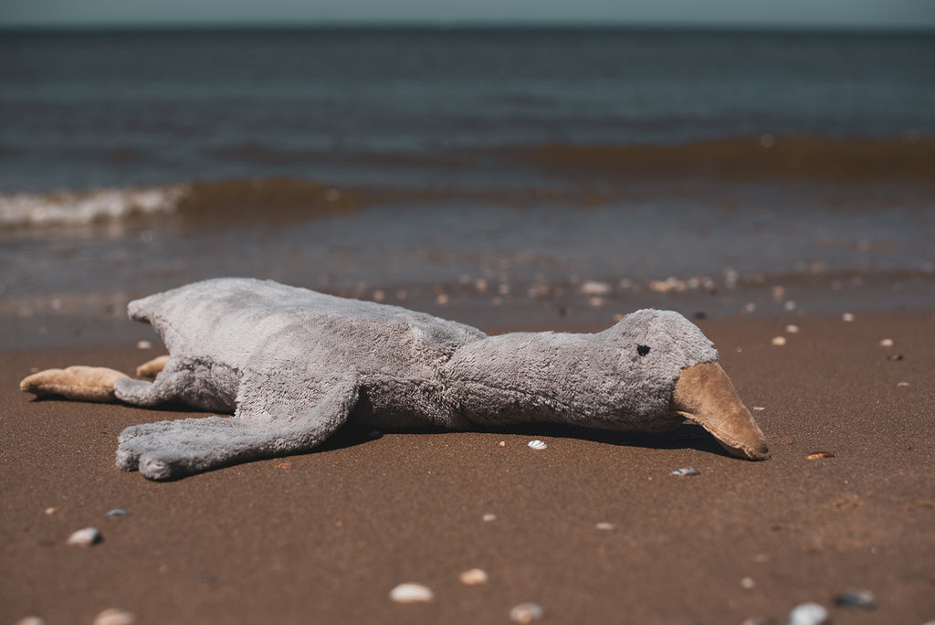 Senger Naturwelt Warmteknuffel Gans Groot Grijs en Wit